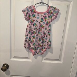 Peppa Pig Bamboo Ruffle Bodysuit Twirl Size 2T NWT